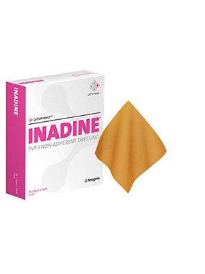 Inadine Dressing PVP-I Non Adherent Dressing 5 X 5cm