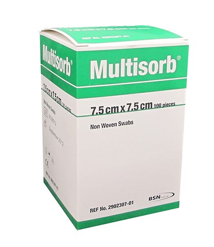 BSN Multisorb Non Woven Swabs 7.5 x 7.5cm