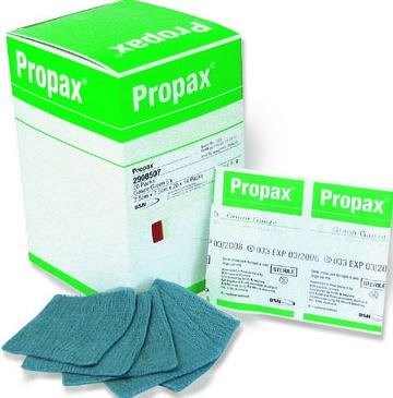Propax Sterile Green Gauze 7.5 x 7.5cm