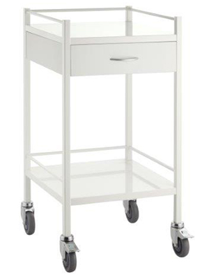 Trolley Powder Coated 1 Drawer 500mmx500mmx967mm
