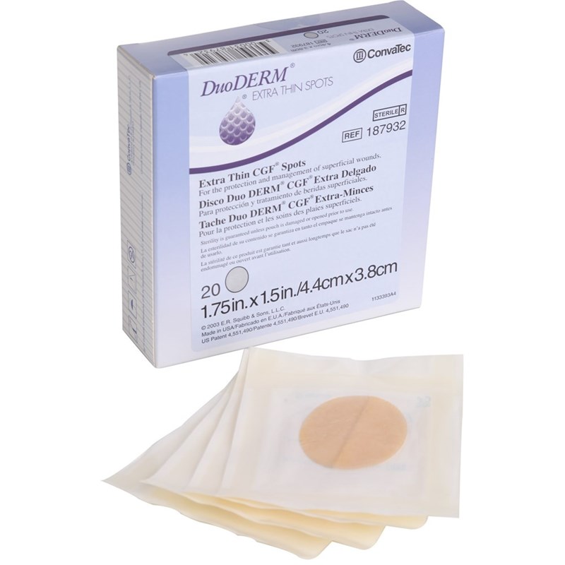 DuoDERM Extra Thin CGF Dressings 40mm Spots