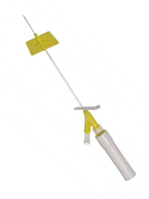 BD Saf-T-Intima Integrated Cannula with 'Y' 24g x 0.75'' (yellow)