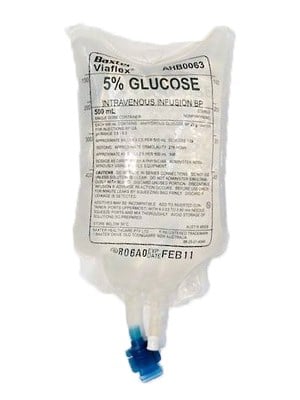 Baxter Glucose 5% IV Solution 500ml (bag)