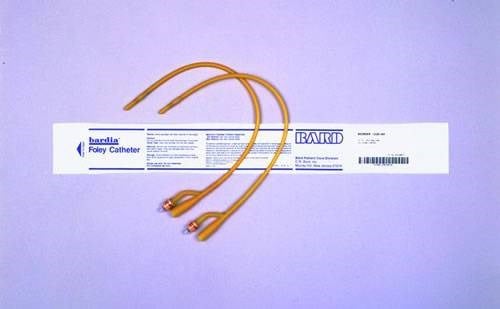 Bardia Silicone Elastomer Latex 2 way Foley Catheter 16fg 30cc