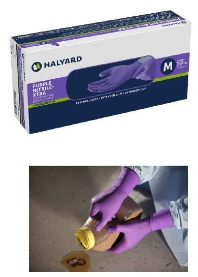 PURPLE NITRILE-EXTRA* Exam Glv, Large